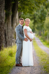 Bilder p&aring; gravid utomhus