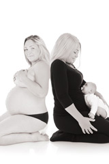 Gravidfotografering med f&ouml;re & efterbilder!