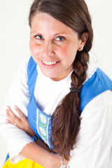 Sara fick vara med p&aring; en fotografering som en aktivitet p&aring; hennes m&ouml;hippa